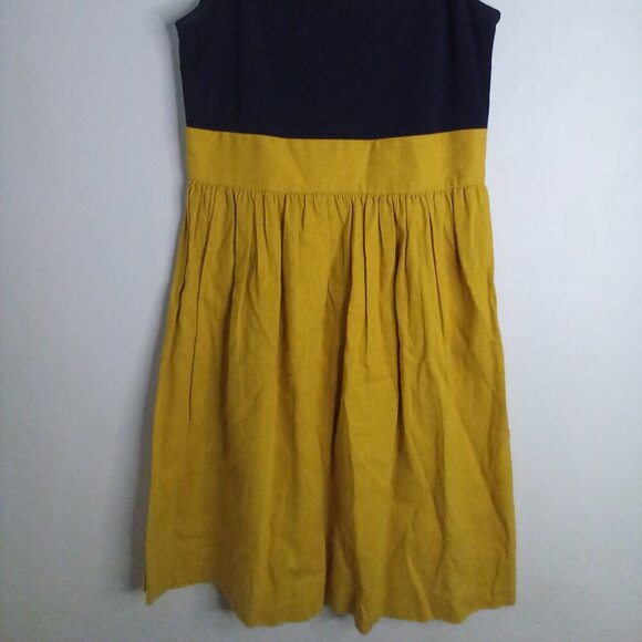 Tiana B Dress Women 4 Sleeveless Accent Collar Gold Black - Picture 2 of 16